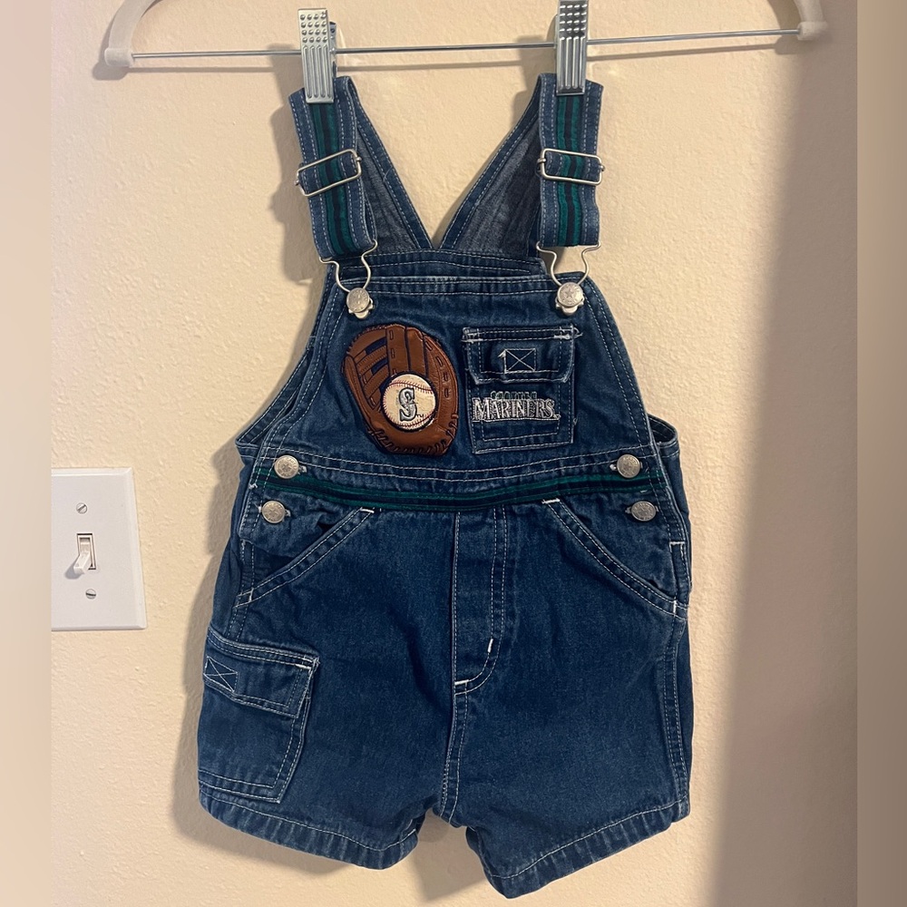 Seattle Mariners Toddler Overall Shorts ⚾️
